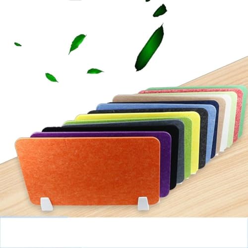 KJoBDwz Schreibtisch-Sichtschutz, 4er-Packung Akustikplatten, freistehende Schreibtisch-Trennwände, schalldicht, reduziert Lärm(Orange,30X120CM) von KJoBDwz