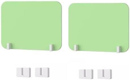 KJoBDwz Schreibtisch-Sichtschutz-Trennwand, 2er-Pack, akustische Trennwand, reduziert Lärm, visuelle Ablenkungen, Büro, Studentenprüfung(Green,50X30CM) von KJoBDwz