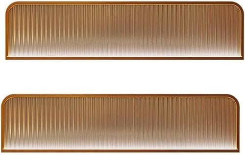 KJoBDwz Schreibtisch-Sichtschutzteiler, Eisenkunst, Edelstahl, Changhong-Glas-Trennwand, Esszimmer-Bildschirm for Büro-Hotpot(Brown,120x25cm) von KJoBDwz