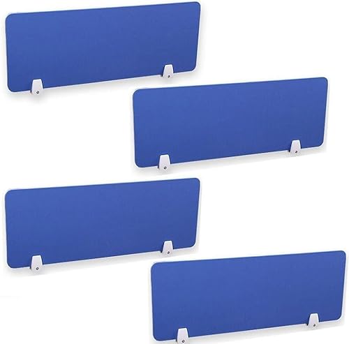 KJoBDwz Schreibtisch-Sichtschutzteiler, akustischer Desktop-4-teiliger Trennwand, reduziert Lärm und visuelle Ablenkungen, Panel for Home Offices, Klassenzimmer(Blu,30X100CM) von KJoBDwz