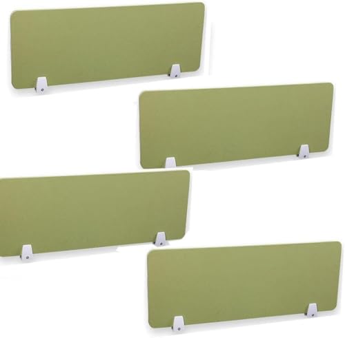KJoBDwz Schreibtisch-Sichtschutzteiler, akustischer Desktop-4-teiliger Trennwand, reduziert Lärm und visuelle Ablenkungen, Panel for Home Offices, Klassenzimmer(Green,30X100CM) von KJoBDwz