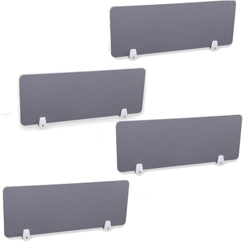 KJoBDwz Schreibtisch-Sichtschutzteiler, akustischer Desktop-4-teiliger Trennwand, reduziert Lärm und visuelle Ablenkungen, Panel for Home Offices, Klassenzimmer(Grigio,30X80CM) von KJoBDwz