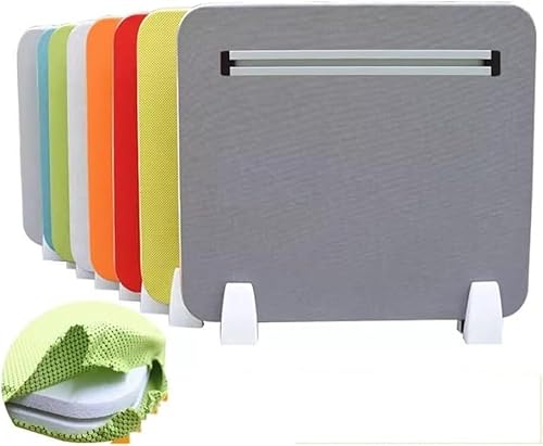 KJoBDwz Schreibtisch-Sichtschutzteiler, schallabsorbierende Schreibtisch-Trennwand for Büro und Heimarbeit(Rosso,30x120cm) von KJoBDwz