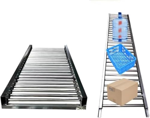 KJoBDwz Schwerlast-Förderer, leichter Schwerkraft-Förderer, unangetriebene Rollenbahnschienen, für Frachtabwicklung, reibungslose Bewegung, Werehouse Frachthandling (50 x 100 cm) von KJoBDwz