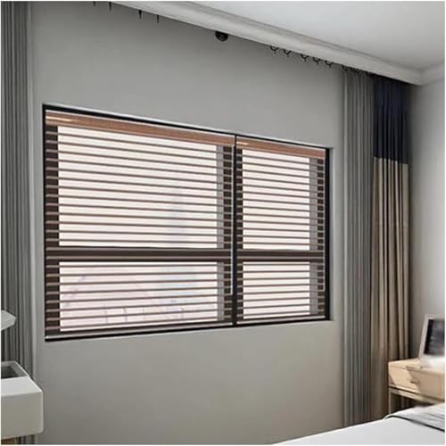 KJoBDwz Zebra-Stoffrollo Transluzent Zebra-Verdunkelungsjalousien, wasserdichte lichtfilternde Vorhänge, Doppellagiges Rollo for Tag und Nacht for das Heimbüro(Brown,150x250cm) von KJoBDwz