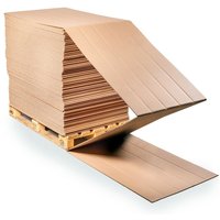 1 Palette Endloswellpappe 788 mm Breite Rillen parallel zur 155 mm Länge 200 mWellpappe von KK VERPACKUNGEN
