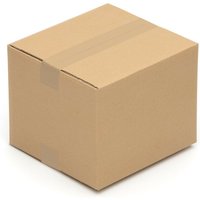 Kk Verpackungen - 100 Faltkartons 260 x 240 x 200 mm Versand Karton Faltschachteln dhl 2-wellig - Braun von KK VERPACKUNGEN