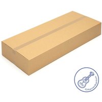 140 Gitarrenkartons 1180 x 475 x 165 mm Wellpappe Versandkartons Spezial Kartons - Braun von KK VERPACKUNGEN