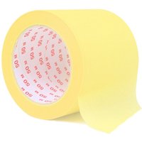 Kk Verpackungen - 2 x Kreppband 100 mm x 50 m Malerkrepp Abklebeband Klebeband Abdeckband Krepp - Gelb von KK VERPACKUNGEN