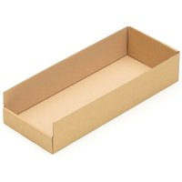 Kk Verpackungen - 200 Regalkartons 500 x 200 x 100 mm Sortierboxen Lagerboxen Aufbewahrung Wellpappe - Braun von KK VERPACKUNGEN