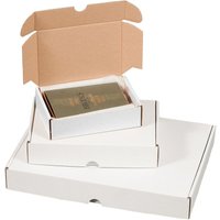 Kk Verpackungen - 200 x Maxibriefkartons 175 x 115 x 45 mm Weiß von KK VERPACKUNGEN