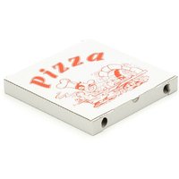 2400 Pizzakartons 240 x 240 x 30 mm Pizzaschachteln Motiv Verpackungen weiß - Weiß von KK VERPACKUNGEN