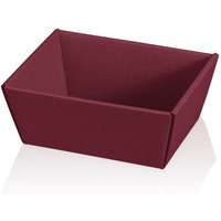 Kk Verpackungen - 25 x Präsentkorb Geschenkkorb 195x145x100 mm offene Welle Rot Bordeaux von KK VERPACKUNGEN