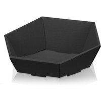 Kk Verpackungen - 25 x Präsentkorb Geschenkkorb 380x340x75/130 mm offene Welle Schwarz von KK VERPACKUNGEN