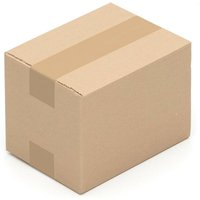 Kk Verpackungen - 250 x Kartons 200 x 150 x 150 mm - Versandverpackung braun 1 wellig - Faltkarton - Braun von KK VERPACKUNGEN