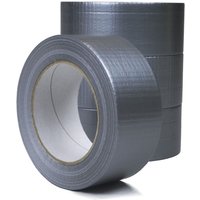 3 Rollen 48 mm x 50 m Panzertape Gewebeband Klebeband Steinband Tape Grau - Grau von KK VERPACKUNGEN