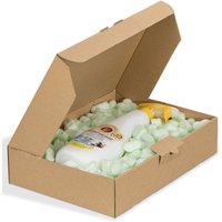 Kk Verpackungen - 300 x dhl Kleinpaket Kartons Faltschachteln 350 x 250 x 80 mm (Außenmaß) Braun von KK VERPACKUNGEN