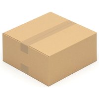 Kk Verpackungen - 400 Faltkarton 300 x 300 x 150 mm Versandschachtel Kartons dhl Päckchen bis 1 kg - Braun von KK VERPACKUNGEN