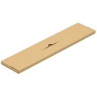 Kk Verpackungen - 50 Faltschachteln 530 x 120 x 10 mm Post Versandkartons Wellpappe Kartons braun von KK VERPACKUNGEN