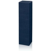 Kk Verpackungen - 50 x Faltschachtel für 1 Flasche 90x90x355 mm strukturgeprägt Blau von KK VERPACKUNGEN