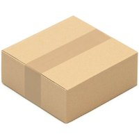 Kk Verpackungen - 500 Faltkartons 200 x 200 x 80 mm Kartons 20 x 20 x 8 cm Versandkartons Wellpappe - Braun von KK VERPACKUNGEN