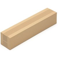 750 Faltkartons 500 x 100 x 100 mm Kartons 50 x 10 x 10 cm Versandkartons Wellpappe von KK VERPACKUNGEN