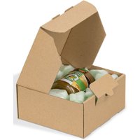Kk Verpackungen - 800 x dhl Kleinpaket Kartons Faltschachteln 240 x 160 x 80 mm (Außenmaß) Braun von KK VERPACKUNGEN