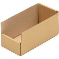 Kk Verpackungen - 880 Regalkartons 200 x 100 x 100 mm Sortierboxen Lagerboxen Aufbewahrung Wellpappe - Braun von KK VERPACKUNGEN