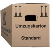 90 Stück Faltkartons neue Umzugskartons Karton frei haus - Braun von KK VERPACKUNGEN