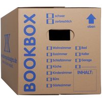 Kk Verpackungen - 10 Bücherkartons 2-wellig Bookbox Ordnerkartons Archivkartons von KK VERPACKUNGEN