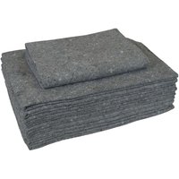 100 Möbeldecken Umzugsdecken 150 x 200 cm Packdecken Lagerdecken für Umzug - Grau von KK VERPACKUNGEN