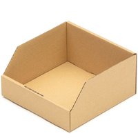 25 Regalkartons 200 x 200 x 100 mm Sortierboxen Lagerboxen Aufbewahrung Wellpappe von KK VERPACKUNGEN