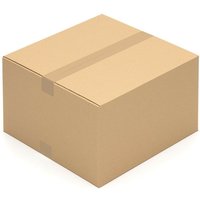 25 Stück Faltkartons 400 x 400 x 250 mm - Falt Karton braun - 1 wellig - Braun von KK VERPACKUNGEN