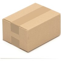 50 x Faltkarton 200 x 150 x 100 mm - 1.20 B-Welle (3 mm) Karton Stabil von KK VERPACKUNGEN