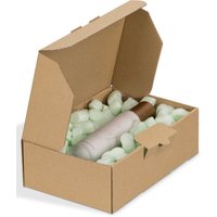 Kk Verpackungen - 500 x dhl Kleinpaket Kartons Faltschachteln 160 x 160 x 80 mm (Außenmaß) Braun von KK VERPACKUNGEN