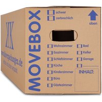 60 umzugskartons 2-WELLIG 40 kg movebox - Braun von KK VERPACKUNGEN