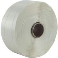 Kk Verpackungen - 8 Rollen Umreifungsband Textil 25 mm 500 m 1000 kg Band Textilband Kern 76 mm - Weiß von KK VERPACKUNGEN