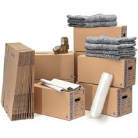Umzugsset 3-4 Zimmer Wohnung Umzugskartons Packseide Luftpolsterfolie Klebeband Umzugsdecken Umzugsset 3-4 Zimmer Wohnung Umzugskartons Packseide Luftpolsterfolie Klebeband Umzugsdecken von KK VERPACKUNGEN