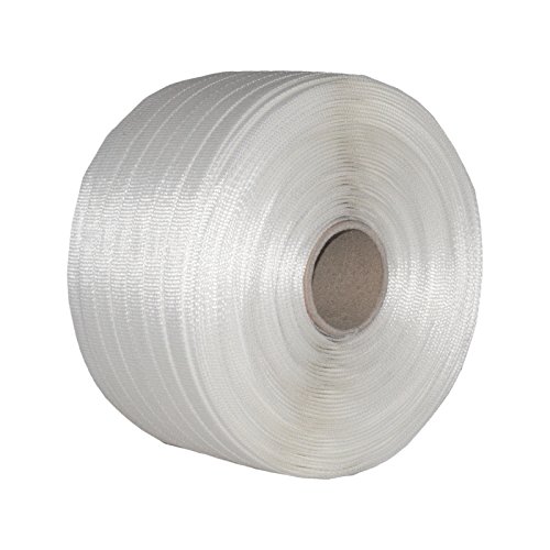 1 Rolle Textil Gewebt Umreifungsband Breite 19 mm Länge je 600 m Reißfestigkeit 600 KG Kern 76 mm von KK Verpackungen