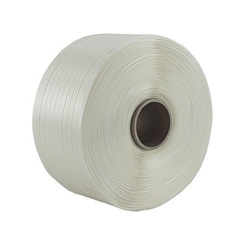 1 Rolle Textil Umreifungsband Breite 13 mm Länge je 1100 m Reißfestigkeit 375 KG Kern 76 mm von KK Verpackungen