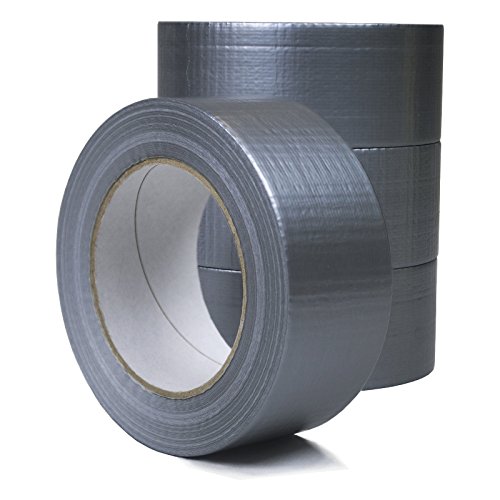 2 Rollen 48 mm x 50 m Gewebeband auch Panzertape genannt in Grau aus Synthetik Kleber von KK Verpackungen