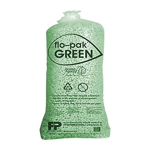 400 Liter Flo-Pak Grün Verpackungschips Füllmaterial Chips Polster von KK Verpackungen