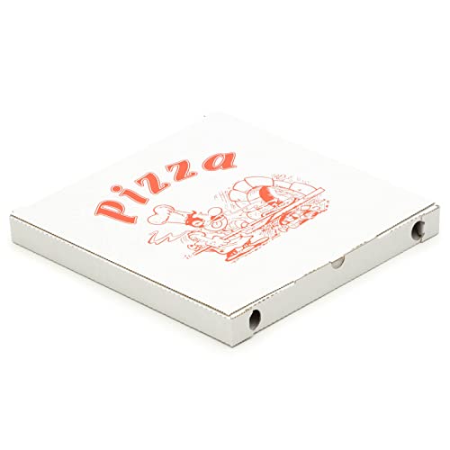 KK Verpackungen® Pizzakartons | 2400 Stück, 30x30x3 cm, Pizzaboxen Cuboxale mit Motiv | Hochwertige Pizzaschachteln von KK Verpackungen