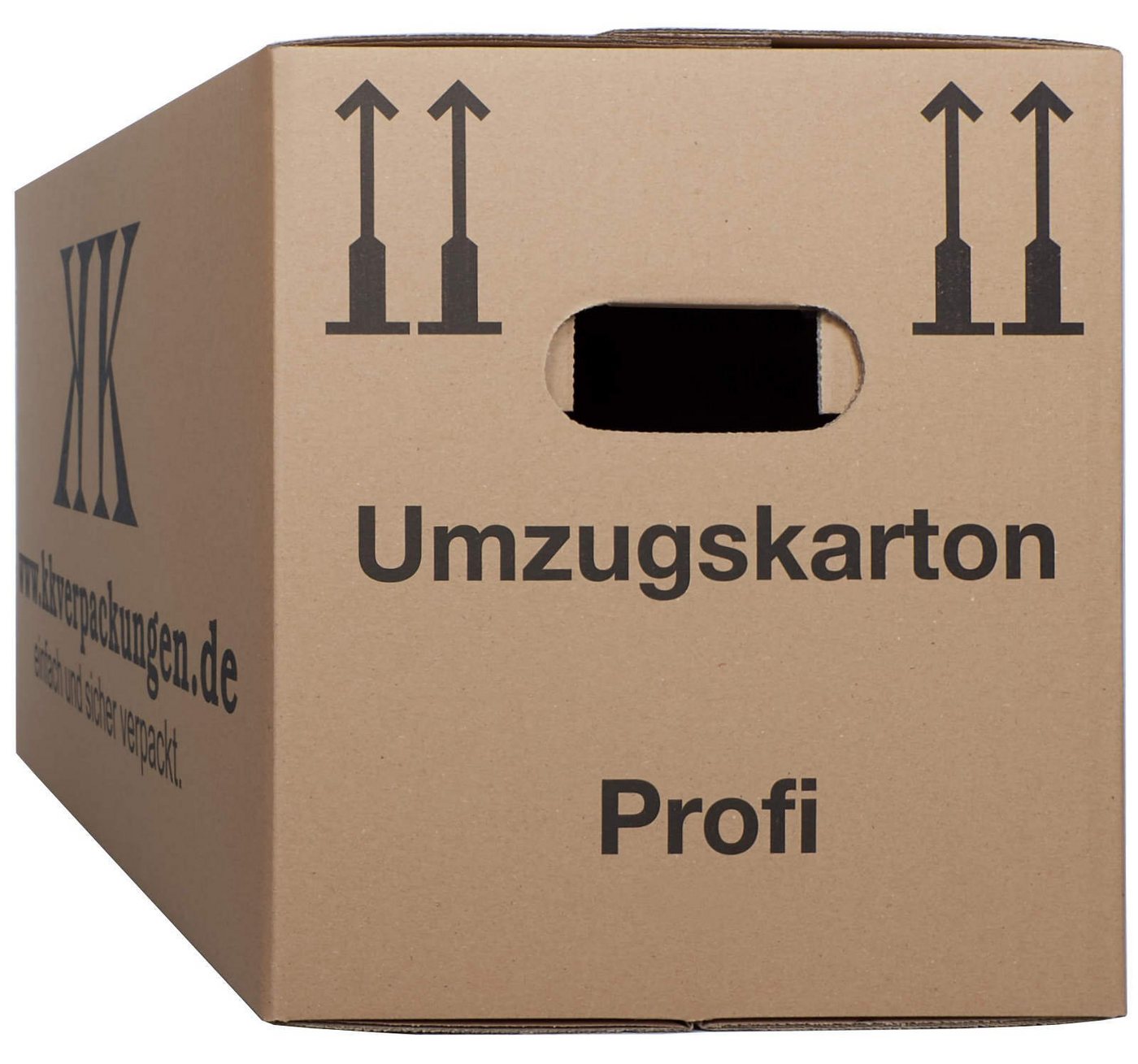 KK Verpackungen Aufbewahrungsbox (Spar-Set, 120 St., 120er-Set), Umzugskartons Umzugskiste Bücherkarton 2-wellig in Profiqualität Braun von KK Verpackungen