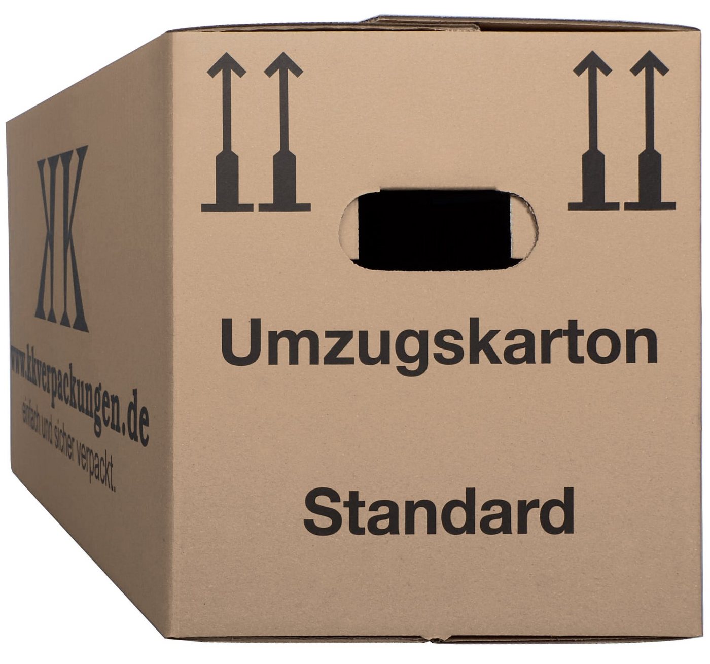 KK Verpackungen Aufbewahrungsbox (Spar-Set, 120 St., 120er-Set), Umzugskartons Umzugskiste Bücherkarton in Basicqualität Braun von KK Verpackungen