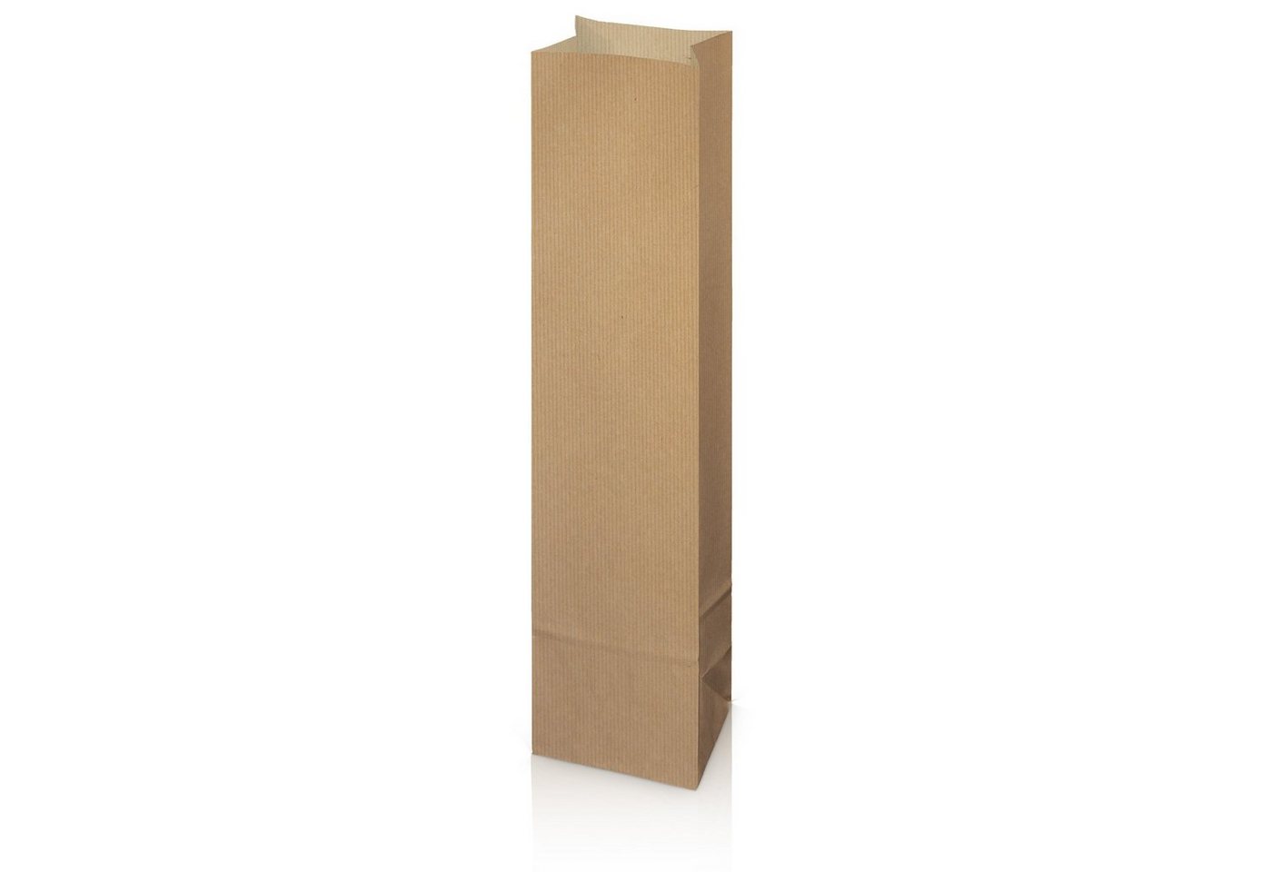 KK Verpackungen Geschenkbox, 50 x Flaschenbeutel Flaschentüte für 1 Flasche 100x80 x 410 mm Kraftpapier Natur von KK Verpackungen