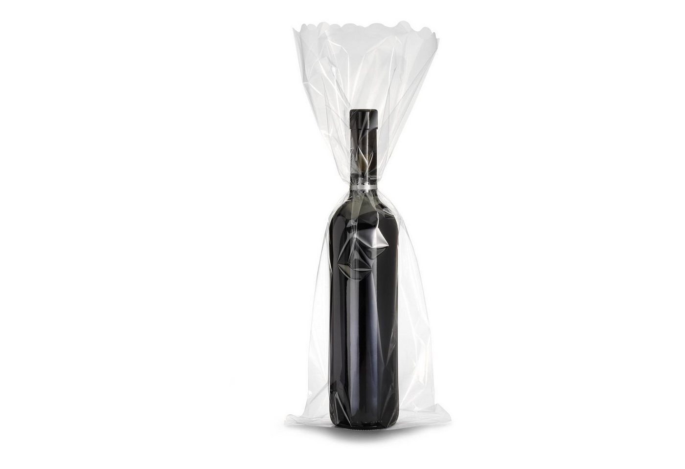 KK Verpackungen Geschenkbox, 50 x Klarsichtbeutel Klarsichttüte für 1 Flasche 500x180 mm 30my Transparent von KK Verpackungen