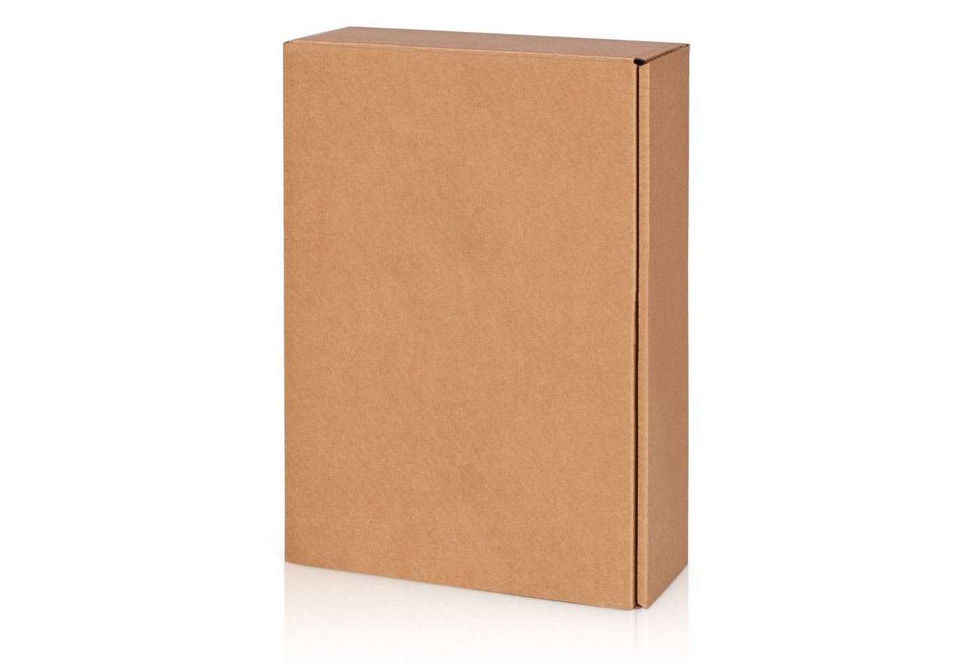 KK Verpackungen Geschenkbox (1000 St), 1000 x Präsentkarton für 3 Flaschen 360x250x90 mm Kraftpapier Natur von KK Verpackungen