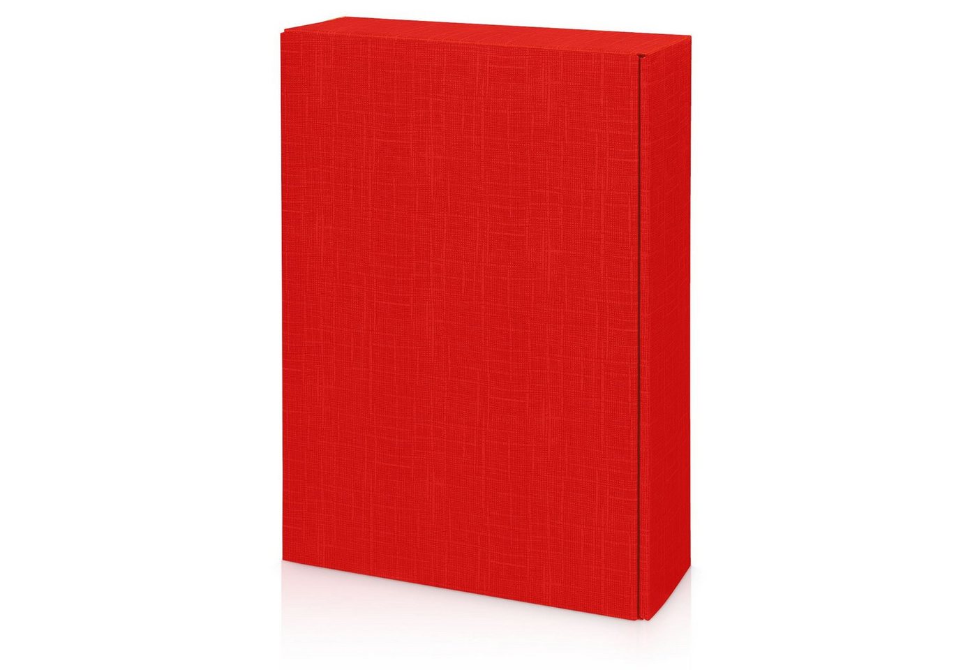 KK Verpackungen Geschenkbox (1000 St), 1000 x Präsentkarton für 3 Flaschen 360x250x90 mm strukturgeprägt Rot von KK Verpackungen