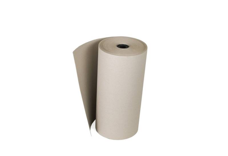 KK Verpackungen Seidenpapier, Rollen-Schrenzpapier Packpapier Füllmaterial 0,5x 167m 80g/m² Grau von KK Verpackungen